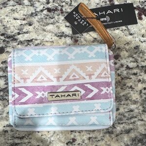 Tahari Multicolor Geometric Wallet